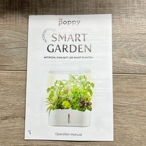 poppy Smart Garden LED Planter - White